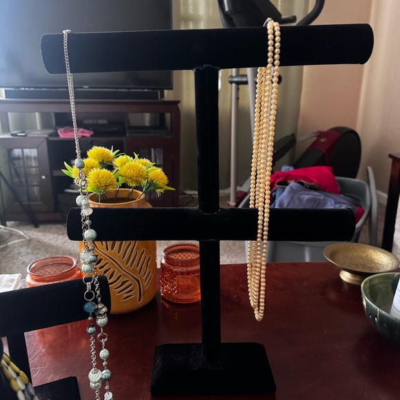 3 Piece Black Velvet Jewelry Display - Picture 4 of 6